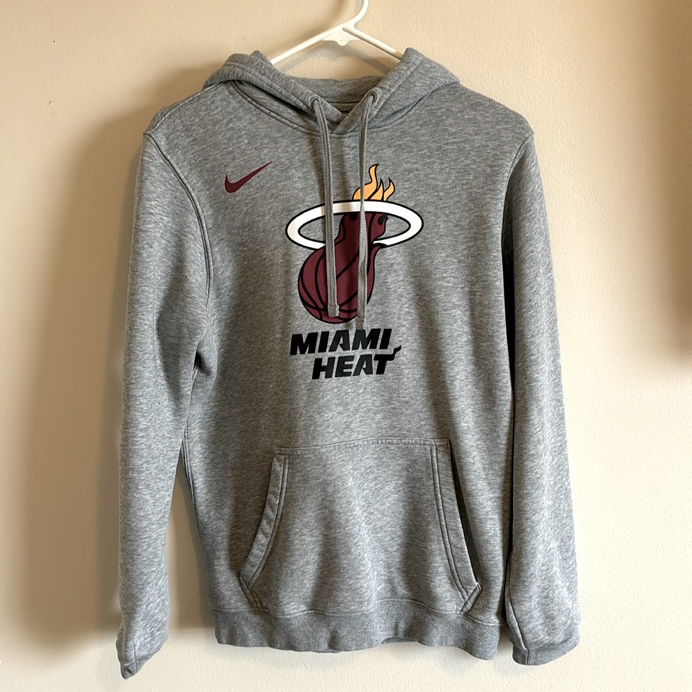 Nike - Miami Heat Hoodie- Adult Small- Gray